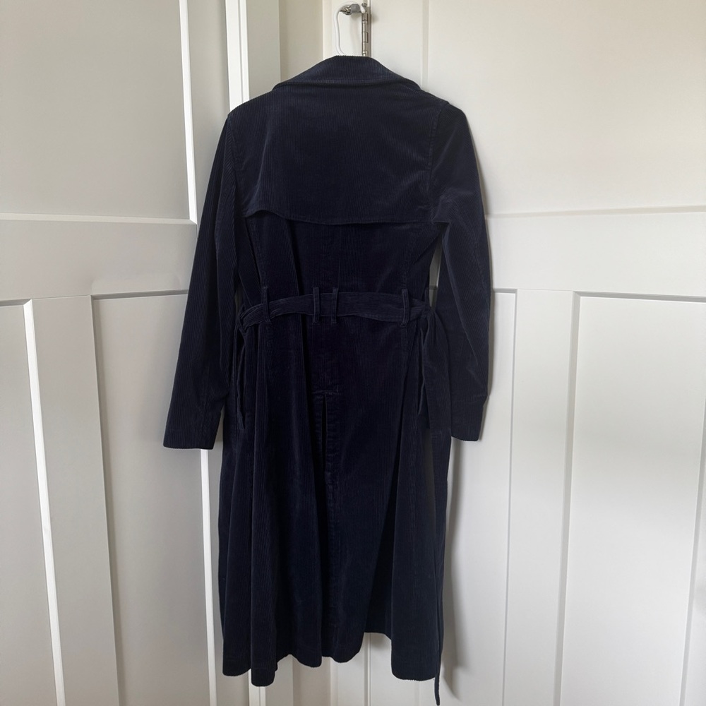 Boden Navy Corduroy Markham Trench Coat UK 8 / US 4 - Picture 8 of 13